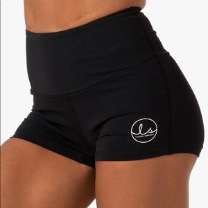 Black Scrunch Booty Shorts (Lauren Simpson)